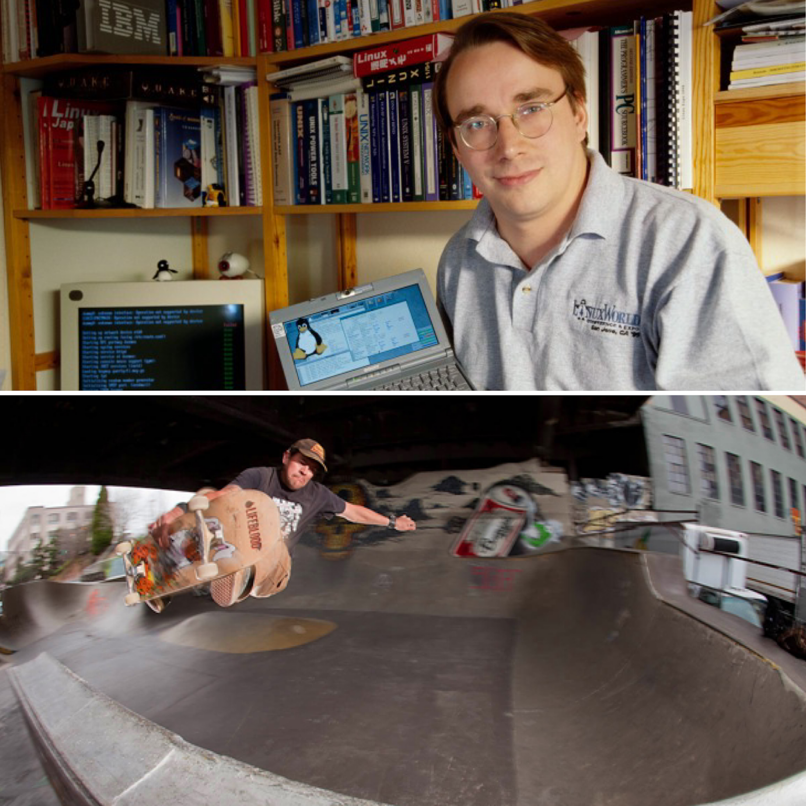 Linus Torvalds and Mark Scott
